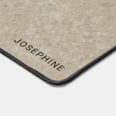 Zwart en Tan Duits Herder Hoofd en aangepaste naam Bureaumat (Hoek)