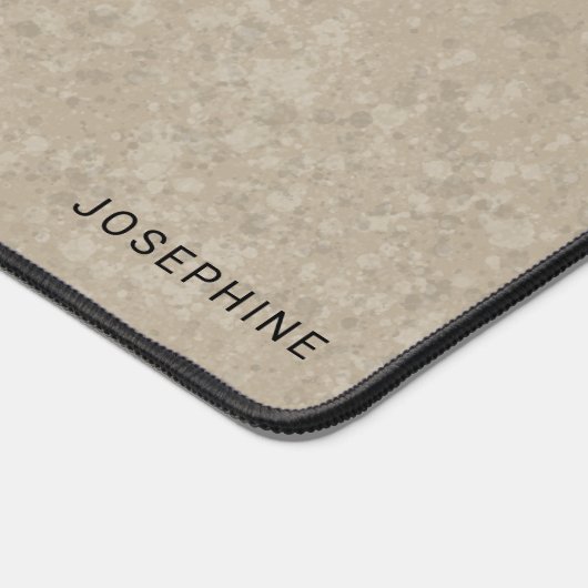 Zwart en Tan Duits Herder Hoofd en aangepaste naam Bureaumat (Hoek)