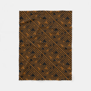 Zwart en Tan Fleece Deken