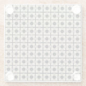 Zwart en Tan Glazen Onderzetter (Achterkant)