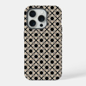 Zwart en Tan iPhone Hoesje (Achterkant)