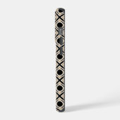 Zwart en Tan iPhone Hoesje (Linkerkant)