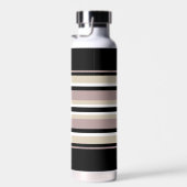 Zwart en Tan Stripes Waterfles (Rechts)