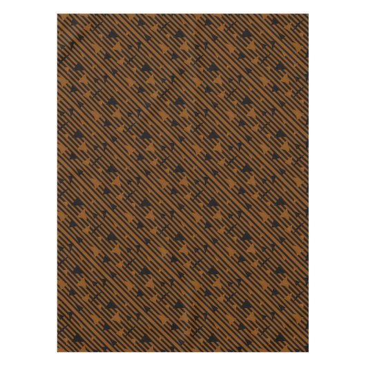 Zwart en Tan Tafelkleed (Voorkant)