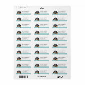 Zwart-en-tankoonhond Retouradreslabels Etiket (Full Sheet)