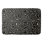 Zwart en Taupe Badmat (Voorkant)