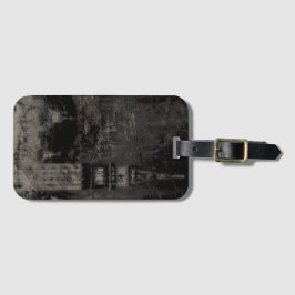 Zwart en Taupe Noodlijdende Skyline Venetië Italië Bagagelabel