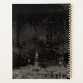 Zwart en Taupe Noodlijdende Skyline Venetië Italië Planner (Achterkant)