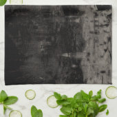 Zwart en Taupe Noodlijdende Skyline Venetië Italië Theedoek (Gevouwen)