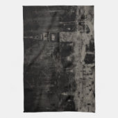 Zwart en Taupe Noodlijdende Skyline Venetië Italië Theedoek (Verticaal)