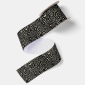 Zwart en Taupe Satijnen Lint (Achterkant)