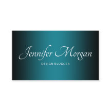Zwart en Teal Elegante Ombre