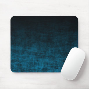 Zwart en Teal Grunge Ombre Textuur Muismat