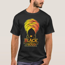 Zwart en trots – Afro Queen Art T-shirt