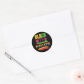 Zwart en trots sticker vel (Envelop)