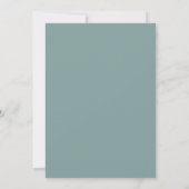 Zwart en turquoise / blauwe uitnodiging voor einde (Achterkant)