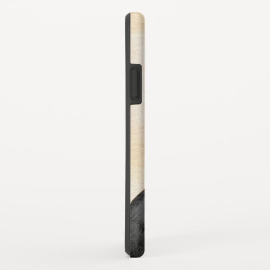 Zwart en twitschilderij - Oorspronkelijke hondenku Case-Mate iPhone Case (Achterkant/rechts)