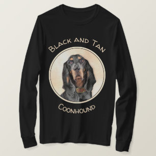 Zwart en twitschilderij - Oorspronkelijke hondenku T-shirt