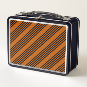 Zwart en verbrand oranje vijf strips