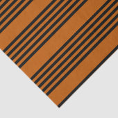 Zwart en verbrand oranje vijf strips tissuepapier (Detail)