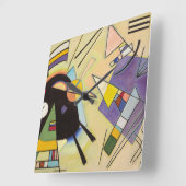 Zwart en Violet door Wassily Kandinsky Vierkante Klok (Hoek)
