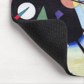  zwart en violet - Kandinsky Art Muismat (Hoek)