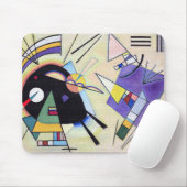  zwart en violet - Kandinsky Art Muismat (Met muis)