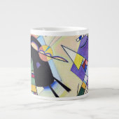Zwart en Violet - Kandinsky Grote Koffiekop (Voorkant)