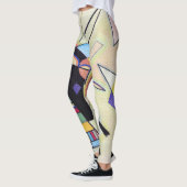 Zwart en Violet - Kandinsky Leggings (Links)