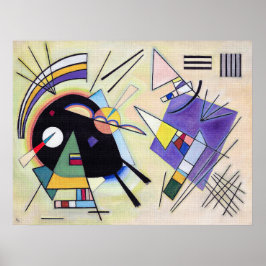 Zwart en Violet - Kandinsky Poster