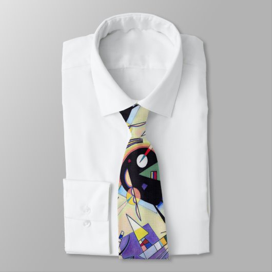 Zwart en Violet - Kandinsky Stropdas (Gebonden)