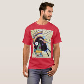 Zwart en Violet - Kandinsky T-shirt (Voorkant volledig)