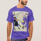 Zwart en Violet - Kandinsky T-shirt (Voorkant)