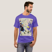 Zwart en Violet - Kandinsky T-shirt (Voorkant volledig)