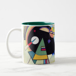 Zwart en Violet - Wassily Kandinsky Schilderij  Tweekleurige Koffiemok