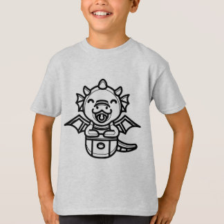 ZWART EN WIT #13 - Klein draakje in mijn zak T-shirt