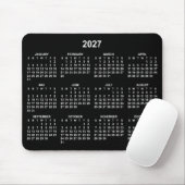 Zwart en Wit 2027 Agenda Muismat (Met muis)