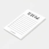 Zwart en wit | Aangepast om lijst te doen Post-it® Notes (Schuin)
