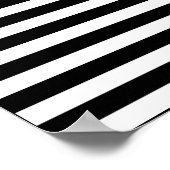 Zwart en wit, abstract, geometrisch, eenvoudig, Sc Poster (Hoek)
