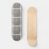 Zwart en wit, Abstract kunstinktpatroon met doodle Skateboard (Voorkant)