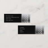 Zwart en wit Abstract modern design. Mini Visitekaartje (Voorkant / Achterkant)