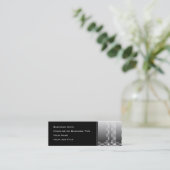 Zwart en wit Abstract modern design. Mini Visitekaartje (Staand voorkant)