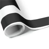 Zwart en Wit Abstracte Vierkanten Inpakpapier (Rol Hoek)