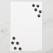 Zwart en wit afdrukken Patroon Briefpapier (Voorkant)