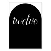 Zwart en wit, afgerond kaart (Achterkant)