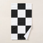Zwart en wit  bad handdoek (Handdoek)