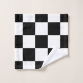 Zwart en wit  bad handdoek (Wasdoekje)