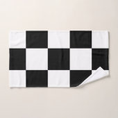 Zwart en wit  bad handdoek (Handdoek)