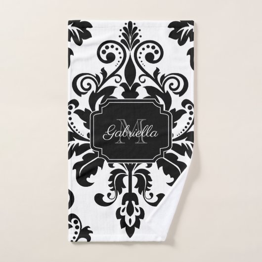  zwart en wit bad handdoek (Handdoek)