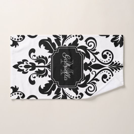  zwart en wit bad handdoek (Handdoek)